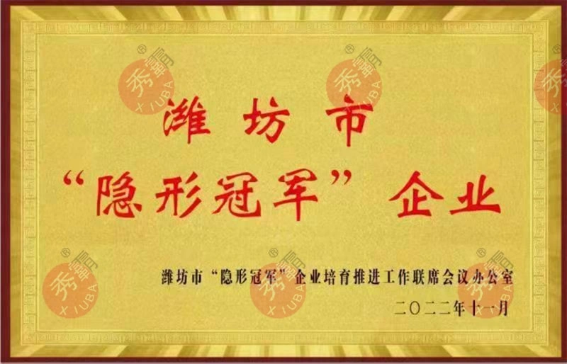 Предприятие скрытых чемпионов Вэйфана