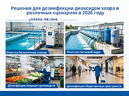 Решения для дезинфекции диоксидом хлора в различных сценариях в 2026 году
